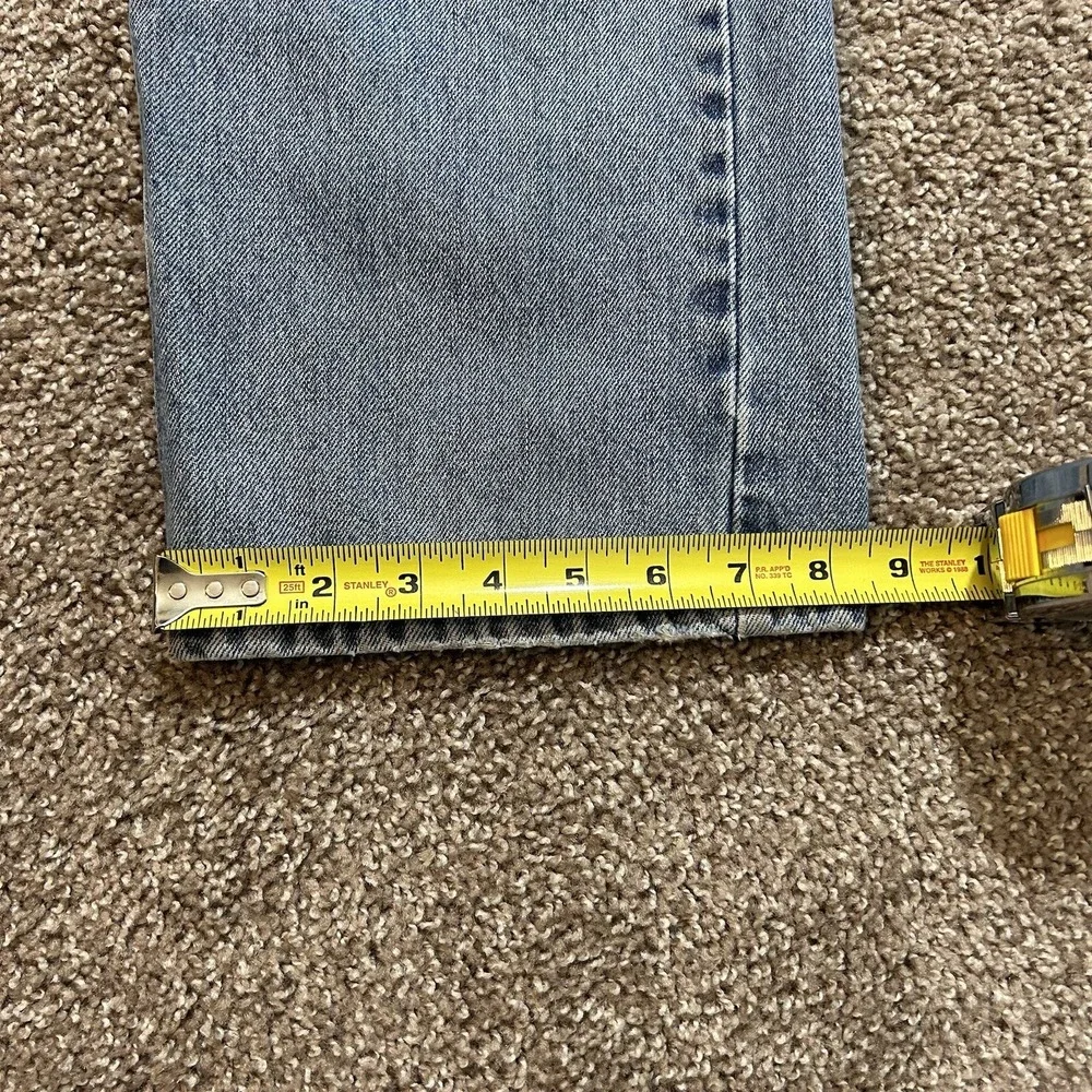 Levi's 505 Jeans Men's 36Wx31L Light Blue Wash Regular Fit Straight Leg‎ Denim